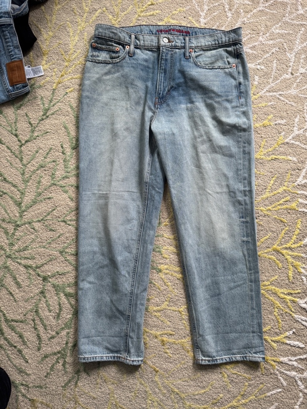 Lucky Brand boy midrise relaxed fit straight Jeans 14/32